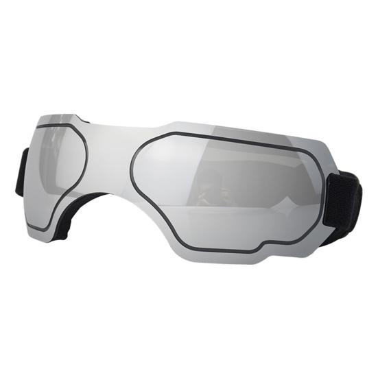 

Защитные солнцезащитные очки для собак с регулируемым ремешком, ветрозащитные и снегозащитные очки с защитой от ультрафиолета для средних размеров L серебряный