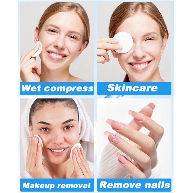 100/400pcs Soft and Breathable Round Cotton Makeup Pad Daily Facial Cleaning Makeup Nail Polish Removal Pad Makeup Tools Access