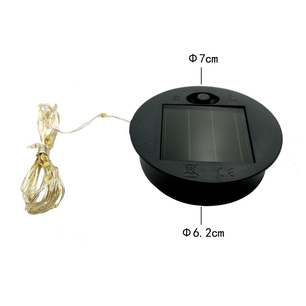 Round Solar Light Battery Box & Accessories for Plastic, Glass, and Ceramic Lamps