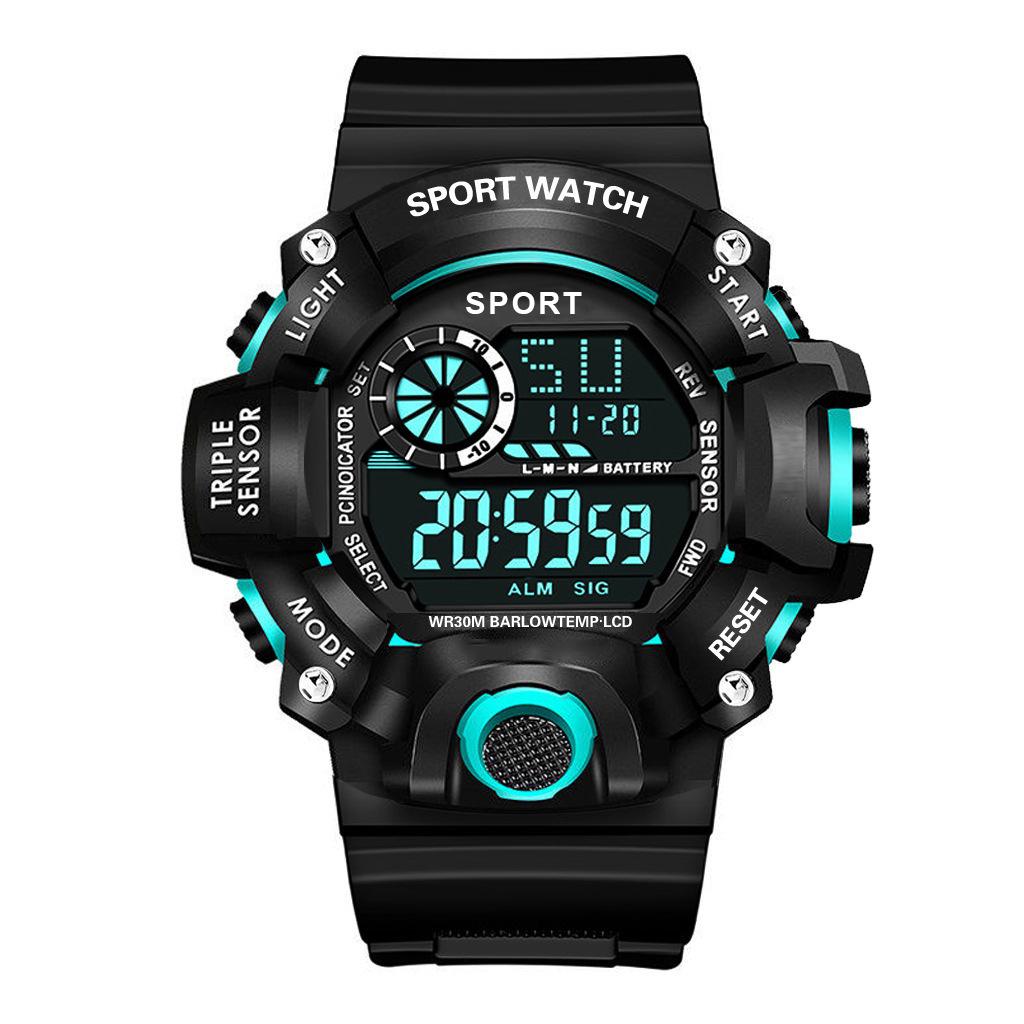 Men Sports Watch Outdoor Multifunction Life Waterproof Electronic Watch Stopwatch LED Digital Wristwatches Sport Clock for Kids