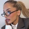 1/3PCS Ladies Black Round Edged Oval Glasses Lightweight Elegant for Office Party Daily Wear