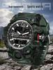 SANDA Youth Camouflage Sports Watch - Cool Dual Display, Waterproof Men's Electronic Watch