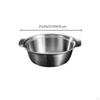 TwingripHandle Stainless Steel Colander | Fast Draining, Perforated Colander, for Food Prep 23CM