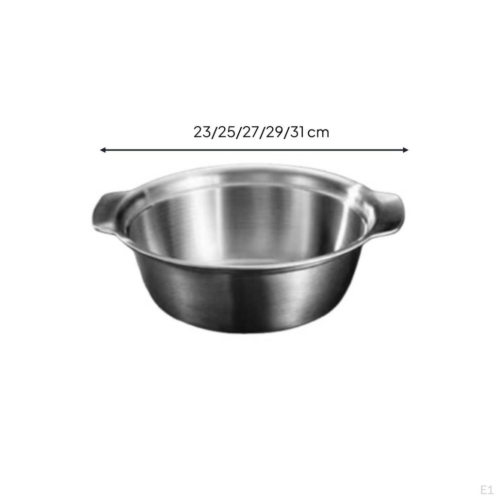 TwingripHandle Stainless Steel Colander | Fast Draining, Perforated Colander, for Food Prep 23CM