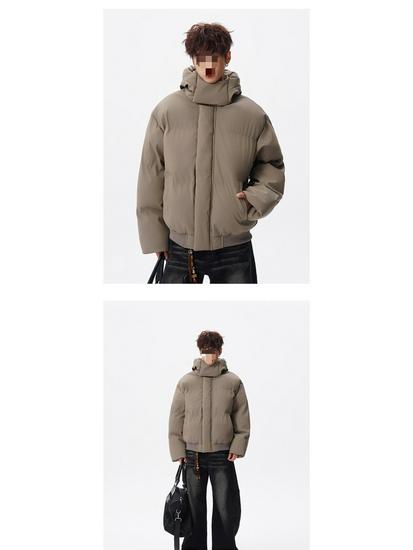 Winter Unisex Thick Hooded Cotton Jacket - Trendy, Loose, Casual, Warm Outerwear