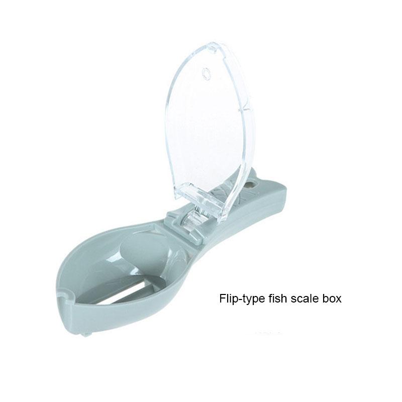 Fish Scale Scraper, Plastic Fish Scale Scraping Tool With Lid, Household Kitchen Manual Fish Scale Removal Gadget