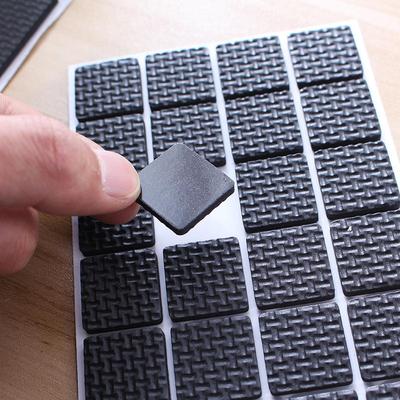 12/30/48pcs Furniture Pads, Adhesive Rubber DIY Furniture Feet Pad, Table Legs Stools, Chairs Mats, Table And Chair Foot Protec