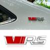 AAABV1 3D Metal Logo VRS Badge Car Trunk Front Grill Emblem For Skoda Fabia 1 MK1 Octavia 2 3 4 A7 A5 Superb RS VRS Sticker Accessories