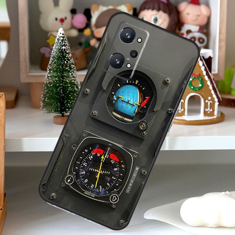 Aviation Aeroplane Pilot Cockpit For OPPO Realme C55 C35 C33 C31 C30 C25 C21Y C11 GT Neo 5 3T 2T Realme 10 9 11 Pro Plus Case