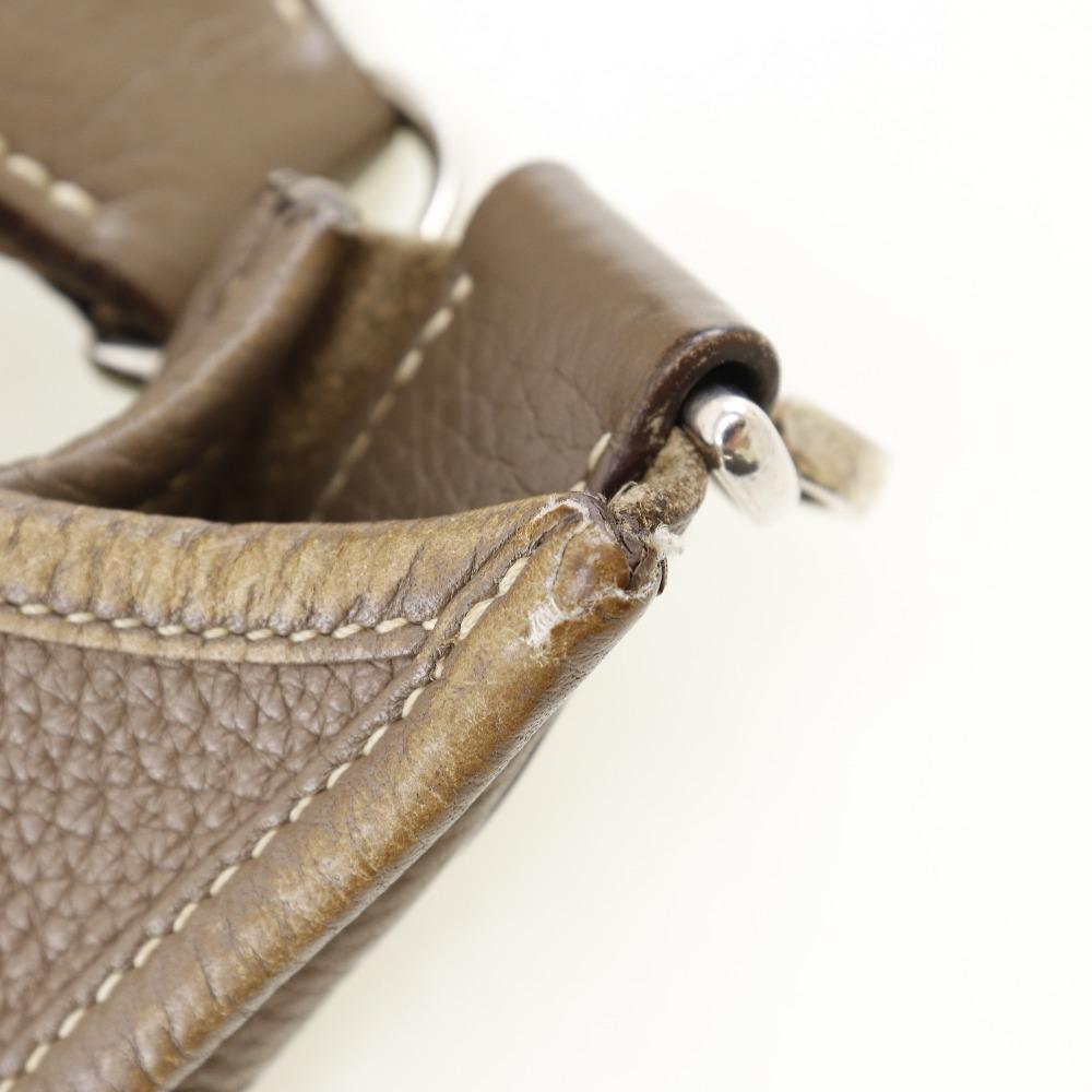 Hermes Geantă de umăr Evelyne3 GM Etope Feronerie argintie Taurillon Clemence Femei Folosită