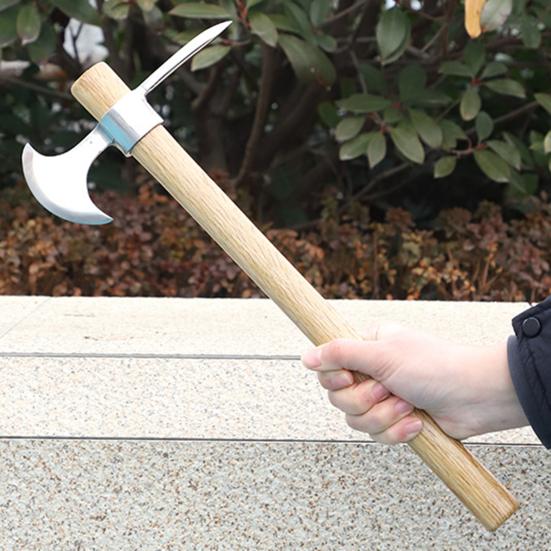 Double Headed Pickaxe Stainless Steel Dual Head Gardening Pickaxe Heavy Duty Pickaxe with Handle for Digging Weeding Planting