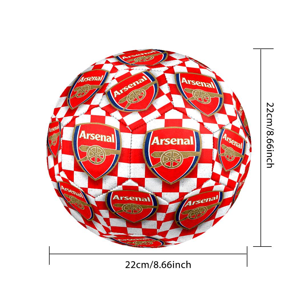 Arsenal Football Club Crest Size 5 Soccer Ball Machine Sewn Indoor/Outdoor Training and Matches perfect gift for sports enthusiasts