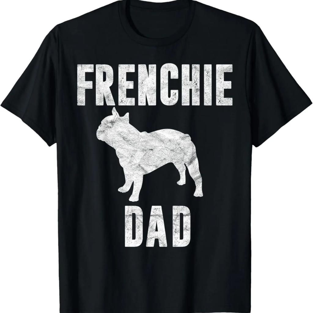 Vintage French Bulldog Dad Dog Daddy Frenchie Father T-Shirt