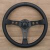 JDM Black Edition Suede Leather Steering Wheel Deep Dish Gaming Sport Steering Wheel for Racing