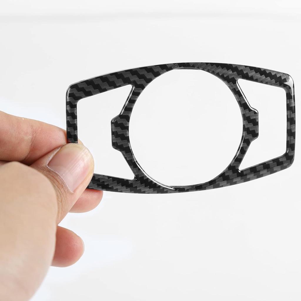 RT-TCZ Headlight Switch Button Cover Trim for Ford F150 & Mustang 2015-2022(Carbon Fiber Grain)