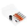 ABWR-Counter Sinker Drill Bit Set(5PCS), 8Mm Adjustable For Woodworking, Includes Countersink Drill Bits
