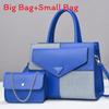 Pu Patching Crossbody Bag With Contrast Color Blocks And Magnetic Closure For Daily Use