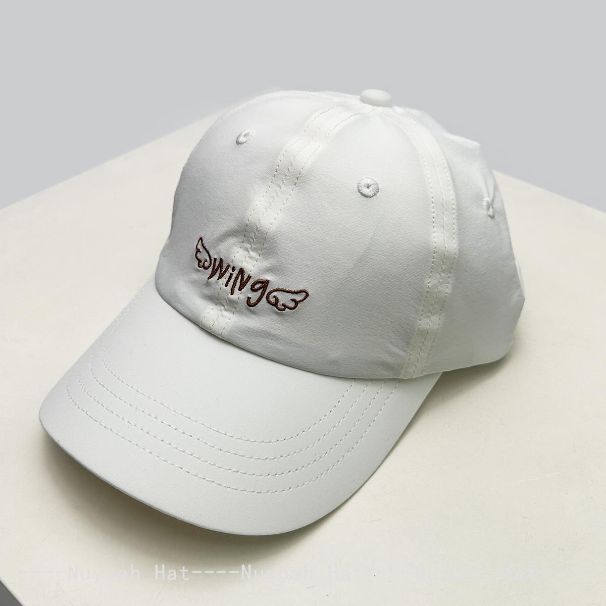 Baseball Letterings Alphabet Wing Stitched Stitching Embroidered Quick-Dry Cute Women Men Her Him For Fresh Caps Peaked Hats Sunshade Elastic 58-61cm