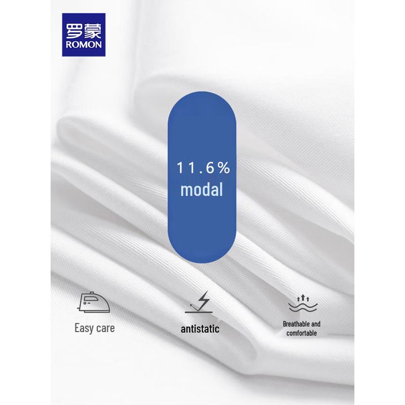 Romon Men's Short Sleeve Business Formal Shirt