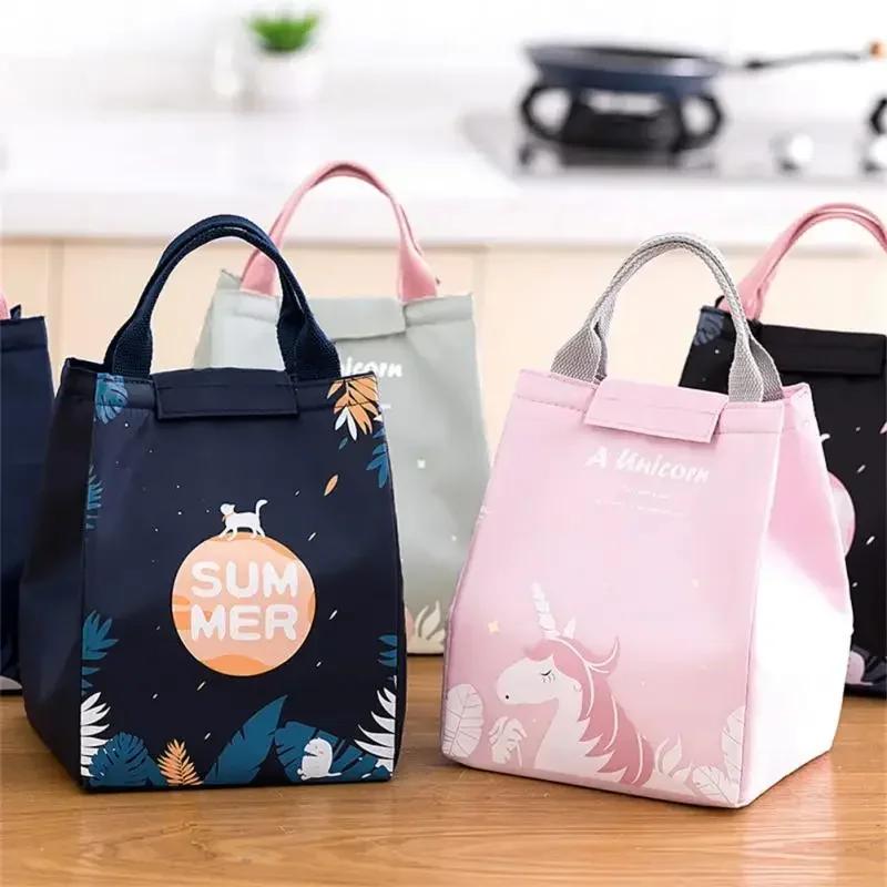 Thermal Bag Insulated Lunch Bag Cooler Bag Picnic Bags Lunch Box Ice Pack Tote Food Lunch Bags Large Capacity For Women Kids