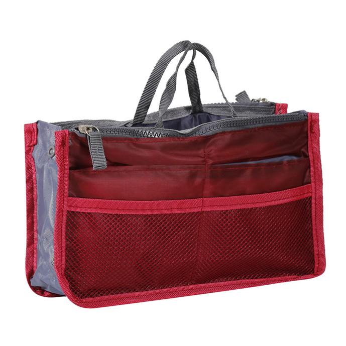 Dámská kabelka Peněženka Nylon Dual Organizer Insert Kosmetická taška