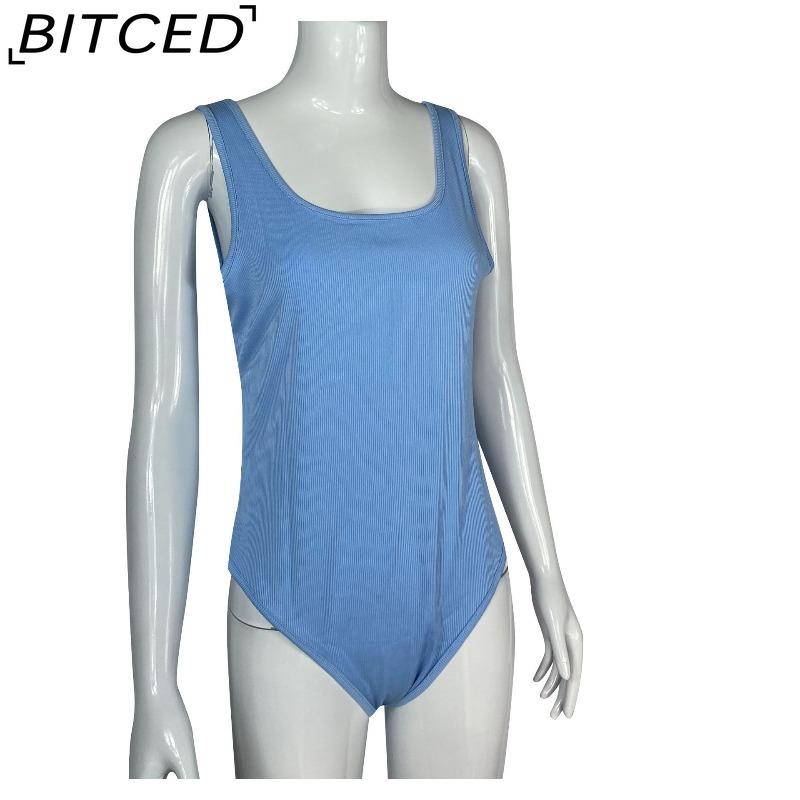 BITCED Summer Women's U-Neck Sleeveless Tank Top Bodysuit