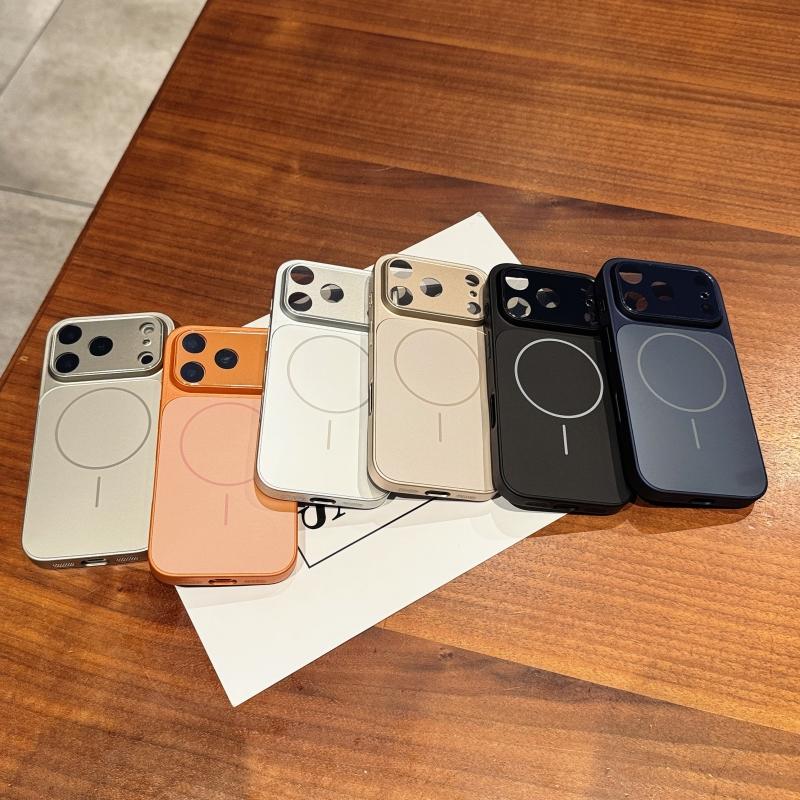 Glas Kamera Schutz Sofortige Änderung 17 Kabelloses Laden Handyhülle Für Magsafe iPhone 17 Air 16 15 14 Plus 13 12 Pro Max Magnetische Stoßfeste Abdeckung
