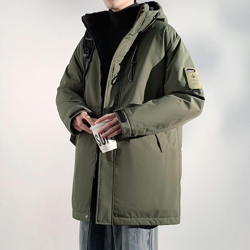 

Длинная мужская зимняя стеганая куртка с хлопковой подкладкой, защитная, рабочая, пуховая, с хлопковой подкладкой, с капюшоном, ветрозащитная. XXXL