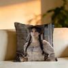 Popular Actress Penelope Cruz Sanchez Pillow Case Square DoubleSided Sofa Cushion Cover Bedroom Bedside Pillow