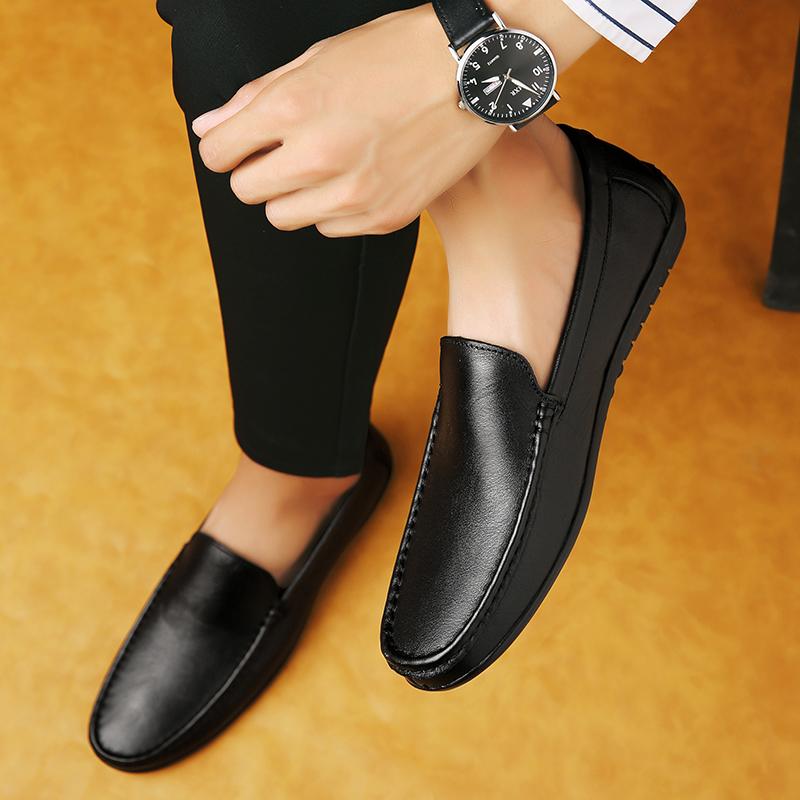 High Quality Men's Business Leather Shoes Dress Casual Shoes for Men Soft Genuine Leather Fashion Mens Comfortable Oxford Shoes
