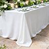 French Style White Tablecloth For Meetings With Waterproof Fabric And Antibacterial Coating For Hotel Decor