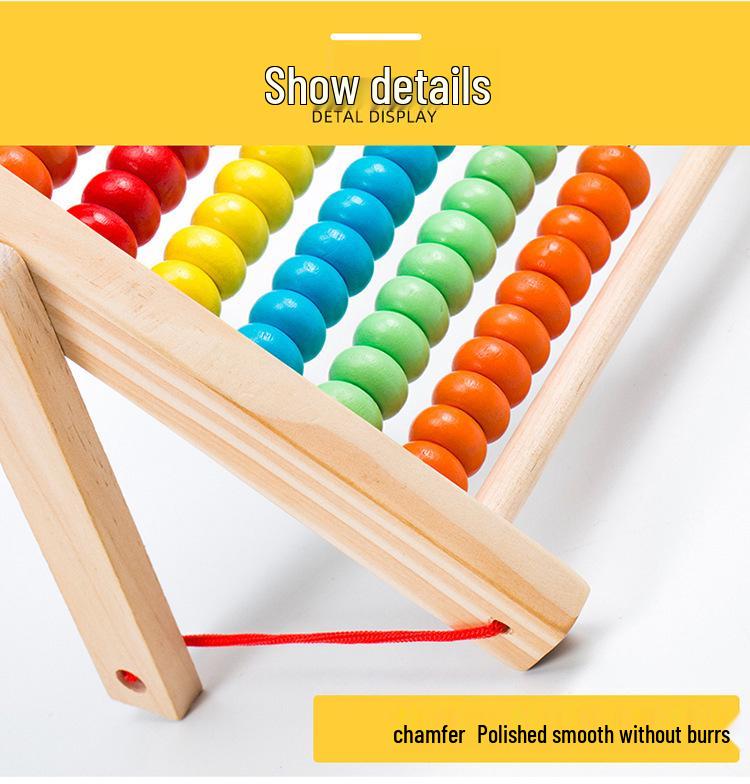 Children's Wooden Arithmetic Rack P0.72: Multifunctional Early Math Learning Tool