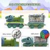 12Pcs Dinosaur Truck Toy, Mini Dinosaur Transport Car Carrier Trains Set Pull Back Monster Trucks for Boys Girls Toddlers Birthday Christmas Toy Gift