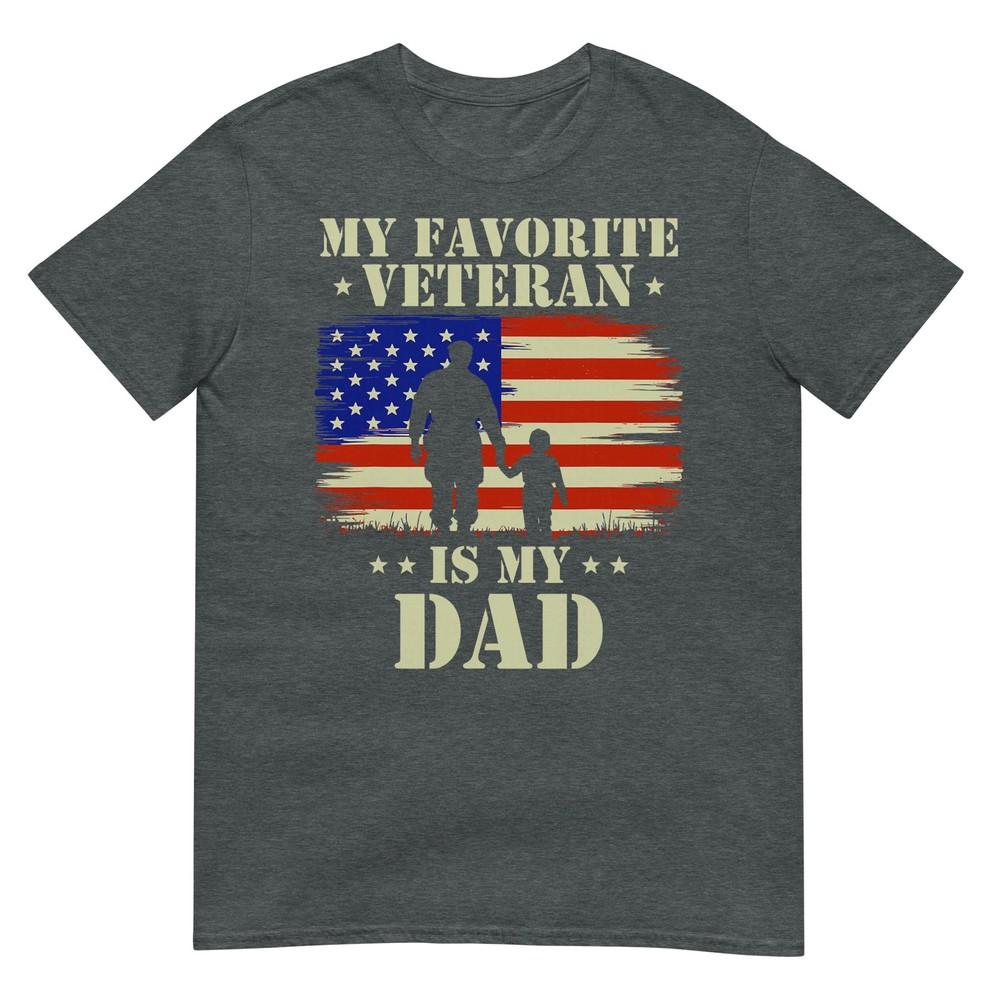 Father Veterans Day My Favorite Veteran Is My Dad Proud Kids TShirt