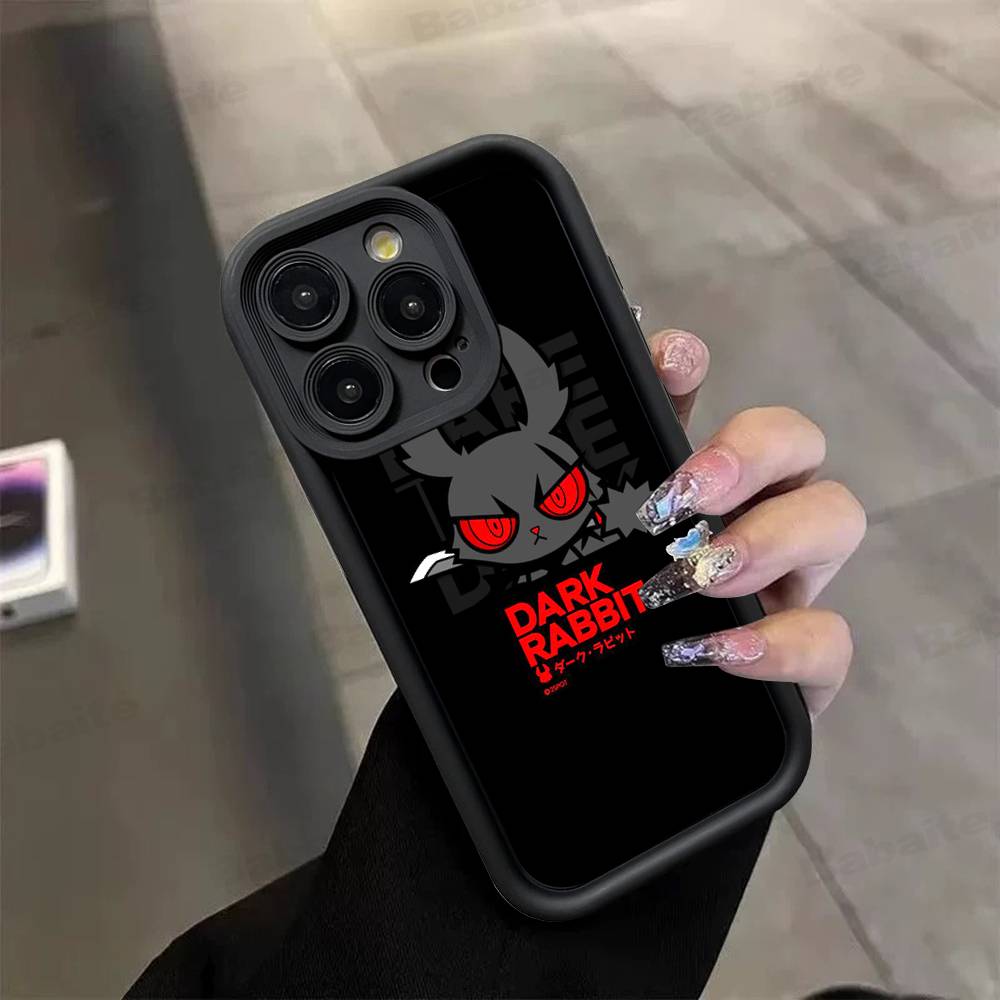 Anime B-Bloody Bunny Silicone Soft Phone Case For IPhone 17 16 14 13 12 11 15 Pro Max Plus Air Cover