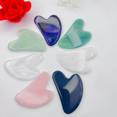 Rose Quartz Double-Headed Jade Roller and Scraping Massager for Face and Eyes