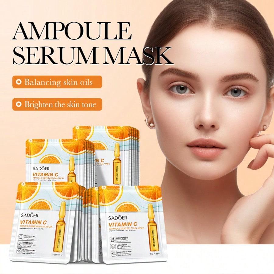 1PC Vitamin C Hydrating Mask,Moisturizing,Repairing,Hydrating,Whitening,And Brightening The Skin Moi