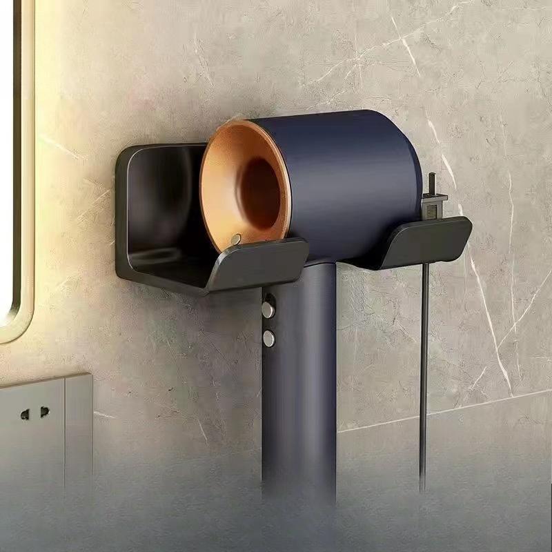 (No Hair Dryer)1 Pc Storage Rack Air Dryer Rack Wall Mounted Rack Bathroom Rack Storage Rack Accessories Storage Rack