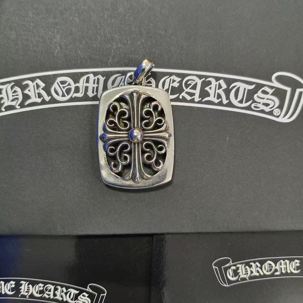 CH Kroko Pendant Collection: Trendy Thai Silver S925 Accessories for Men & Women - Retro Cross, Sword, Hexagram, Bullet Designs