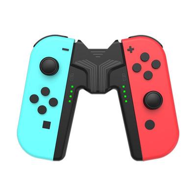 Charging Grip Handle Bracket With Led Charger Compatible For Nintendo Switch Oled Joy Con Game