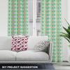 Royal Samt Stoff Polyester Zum Nähen - Motiv Ananas Palme Flamingo
