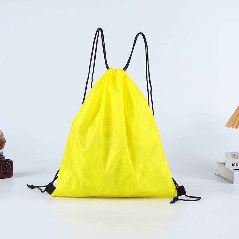 Colorful Polyester and Nylon Drawstring Bag: Double Shoulder Shopping and Storage Bag for Toys