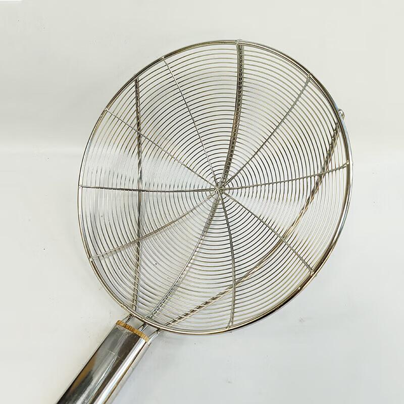 Stainless Steel Coarse Mesh Skimmer with Wooden Handle