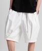 TENER Open Balloon Bermuda Cotton Pants White