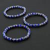 Wishing Elastic Rope Chain Bracelet Blue Evil Eyes Round Glass Beads Bracelet  Unique Couple Bracelets for Women