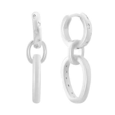 Silver Earrings with Cubic Zirkonia (2193470)