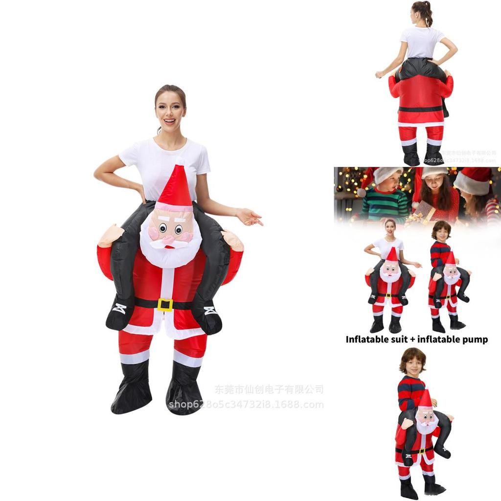 Claus Inflatable Santa Costume For Themed Party Stage Performance Fashion Gift