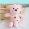 Adorable Plush Backpack Bear Keychain Cute Fluffy Stuffed Doll Pendant