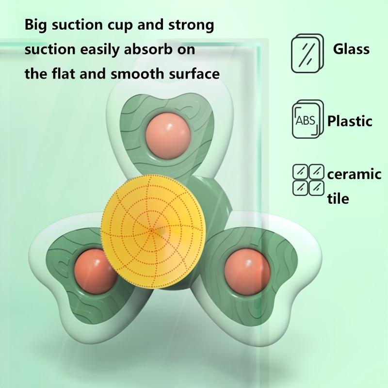 Colorful Suction Cup Spinning Top Toys Fun Insect,Nature Themed Spinners for Windows, Baths, and Travel Perfect Sensory Gift for Youngsters