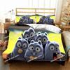 G-Grizzy and The Lemmings Bedding Set Printed Bed Set With Pillowcase Bed Duvet Cover Soft Single Double Queen Super King Size